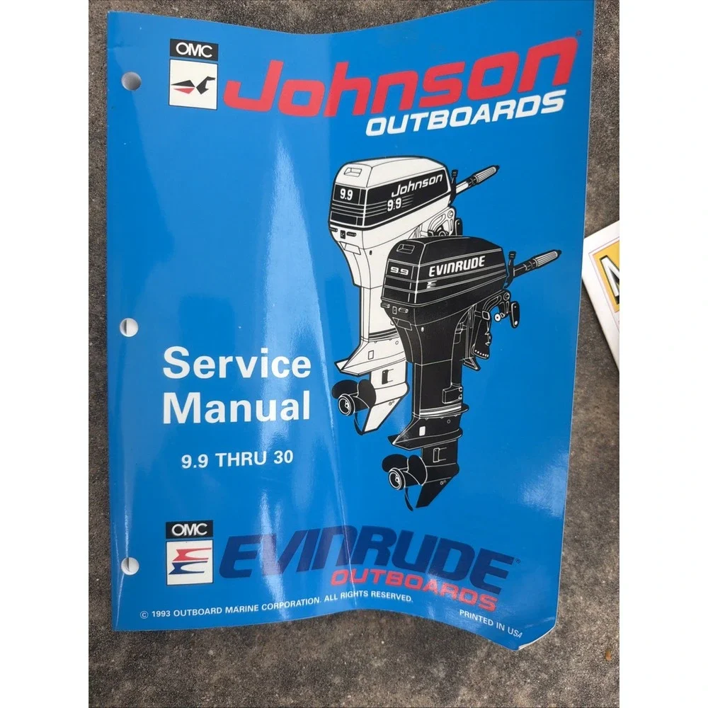 Johnson Evinrude Outboards Service Manual 9.9 Thru 30 1993
